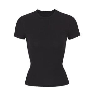 SKIMS Black Cotton Jersey T-Shirt (NWT)